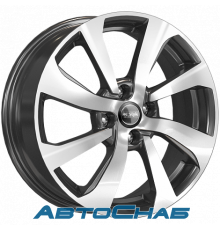 Диск 6x16 4x100 ET50 D60.1 K&K КС893 Алмаз черный